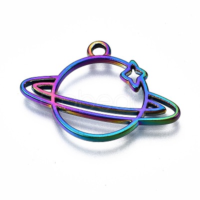 Rainbow Color Alloy Pendants PALLOY-S180-193-NR-1