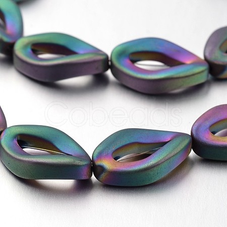 Electroplate Non-magnetic Synthetic Hematite Bead Strands G-F300-54-F02-1