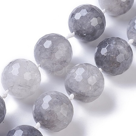 Natural Cloudy Quartz Beads Strands G-E524-08-25mm-1