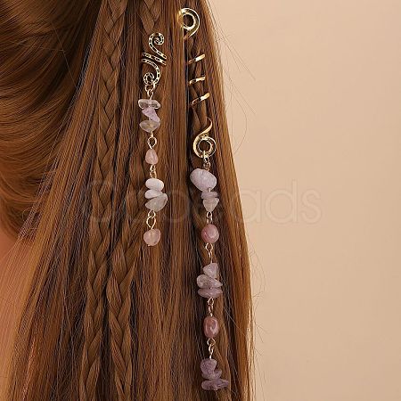 Alloy Dreadlocks Beads OHAR-PW0003--196D-1