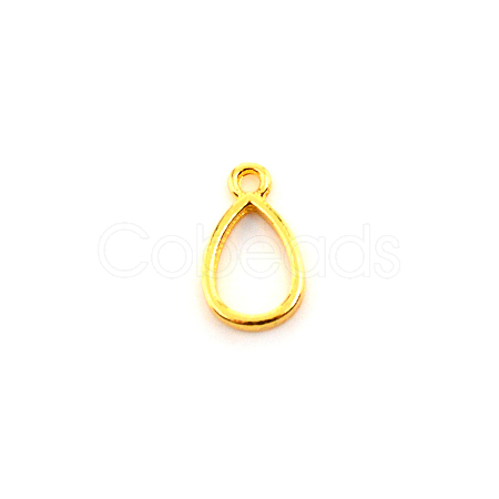 Alloy Open Back Bezel Pendants FIND-WH0094-91G-1