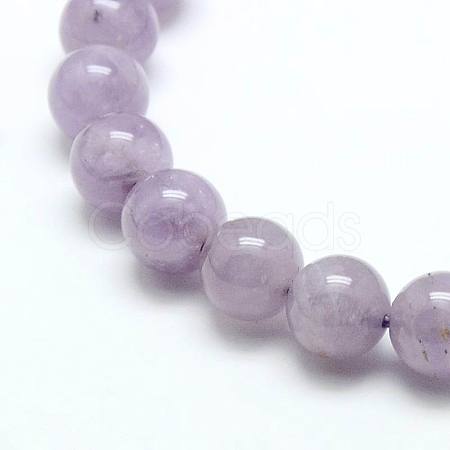 Natural Amethyst Beads Strands X-G-G448-10mm-24-1