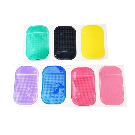 7Pcs 7 Colors Silicone Anti-Slip Pad AJEW-SZ0002-01-1