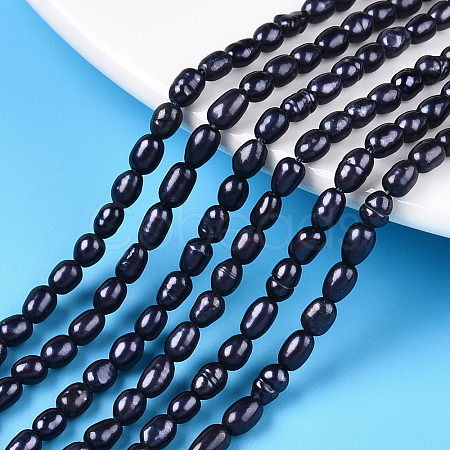 Natural Cultured Freshwater Pearl Beads Strands X-PEAR-S021-240-1