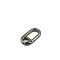 Alloy Spring Ring Clasps, Oval, Gunmetal, 33x17mm