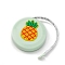 Plastic Tape Measure, Soft Retractable Sewing Tape Measure, Pineapple, 50x19mm