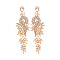 Sparkling Diamond Earrings for Women - Elegant and Chic Statement Jewelry, Wheat, size 1