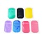 7Pcs 7 Colors Silicone Anti-Slip Pad, for Diamond Painting Tool & Cell Phone GPS Holder, Mixed Color, 144x84x1mm, 1pc/color