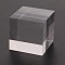 Acrylic Jewelry Display Bases, Cube, Clear, 4.5x4.5x4.5cm