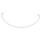 3mm Rond Natural Shell Pearl Beaded Necklace for Women, with 304 Stainless Steel Findings, White, 11.93 inch(30.3cm)