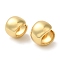 Rack Plating Brass Cuff Earrings, Cadmium Free & Lead Free, Long-Lasting Plated, Real 18K Gold Plated, 19x20mm