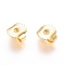 201 Stainless Steel Friction Ear Nuts, Golden, 8.5x9x4.5mm, Hole: 1mm