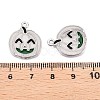 Halloween Theme Rack Plating Luminous Alloy Enamel Pendants ENAM-N056-229P-5