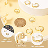 PandaHall Jewelry 3 Pairs 3 Style Round & Lightning Bolt & Square Cubic Zirconia Huggie Hoop Earrings EJEW-PJ0001-03-9