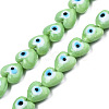 Handmade Evil Eye Lampwork Beads Strands LAMP-N029-010H-1