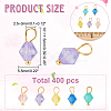 DICOSMETIC 400Pcs Frosted Acrylic Charms FIND-DC0001-49-2