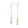 Natural Pearl Dangle Earrings EJEW-P286-42G-1