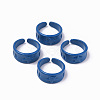 Spray Painted Alloy Cuff Rings RJEW-T011-30A-RS-1