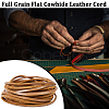 Gorgecraft Flat Cowhide Leather Jewelry Cord LC-GF0001-10C-02-4