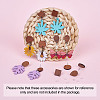 Coconut Brown Wood Stud Earring Findings EJEW-TA0010-06P-38