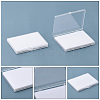 Rectangle Transparent Acrylic Loose Diamond Storage Boxes CON-WH0092-35B-4