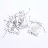 Silver Color Rectangle Organza Bagsr X-OP012-1