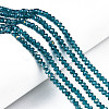 Electroplate Glass Beads Strands EGLA-A034-T4mm-B25-1