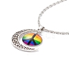 Rainbow Pride Necklace NJEW-F291-01J-1