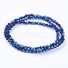 1 Strand Electroplate Glass Beads Strands X-EGLA-J026-3mm-F18-3