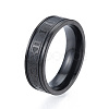 201 Stainless Steel Roman Numeral Finger Ring for Women RJEW-N043-08E-1