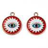 Alloy Enamel Pendants ENAM-N059-34-2