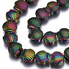 Electroplate Non-magnetic Synthetic Hematite Beads Strands G-T114-81-4