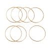 7Pcs PVD Vacuum Plating 304 Stainless Steel Textured Ring Bangles Set for Women BJEW-A011-11A-G-2