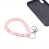 4Pcs 4 Colors Opaque Acrylic Curb Chain Mobile Straps Sets HJEW-JM00445-02-7