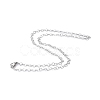 201 Stainless Steel Rolo Chain Necklace for Men Women NJEW-I122-10P-1