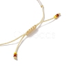 Miyuki Seed Beads & Shell  Braided Bead Bracelets BJEW-C061-02-3