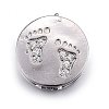 Brass Micro Pave Cubic Zirconia Slide Charms ZIRC-G147-07-NR-2