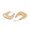 Ion Plating(IP) 304 Stainless Steel Trapezoid Thick Hoop Earrings for Women EJEW-B018-07G-2