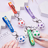 Soccer Keychain Cool Soccer Ball Keychain with Inspirational Quotes Mini Soccer Balls Team Sports Football Keychains for Boys Soccer Party Favors Toys Decorations JX297C-5