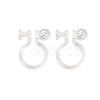 Silicone Clip-on Earring Findings FIND-K019-01C-1