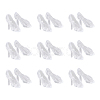 SUPERFINDINGS 50 Pairs Transparent Plastic Mini High-heeled Shoes DJEW-FH0001-15-1