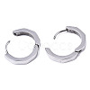304 Stainless Steel Huggie Hoop Earrings X-STAS-R115-22P-2