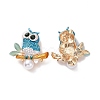 Alloy Resin Rhinestone Safety Brooches ANIM-PW0003-044A-02-2