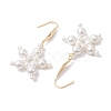 Star Shell Pearl Dangle Earrings EJEW-TA00493-4