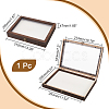 Wood Jewelry Presentation Boxes with White EVA Foam Mat Inside ODIS-WH0061-06A-2