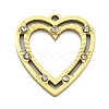 Ion Plating(IP) 304 Stainless Steel Rhinestone Pendants STAS-U034-01G-1