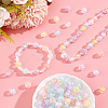 PandaHall Elite 240Pcs 12 Colors Transparent Acrylic Beads MACR-PH0001-75-5