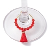 Nylon Tassels Wine Glass Charms AJEW-JO00237-3