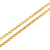 Ion Plating(IP) 304 Stainless Steel Cable Chain Necklace NJEW-F201-14G-2