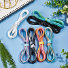 Fingerinspire 7Pairs 7 Colors Luminous Polyester Shoelaces DIY-FG0003-19-5